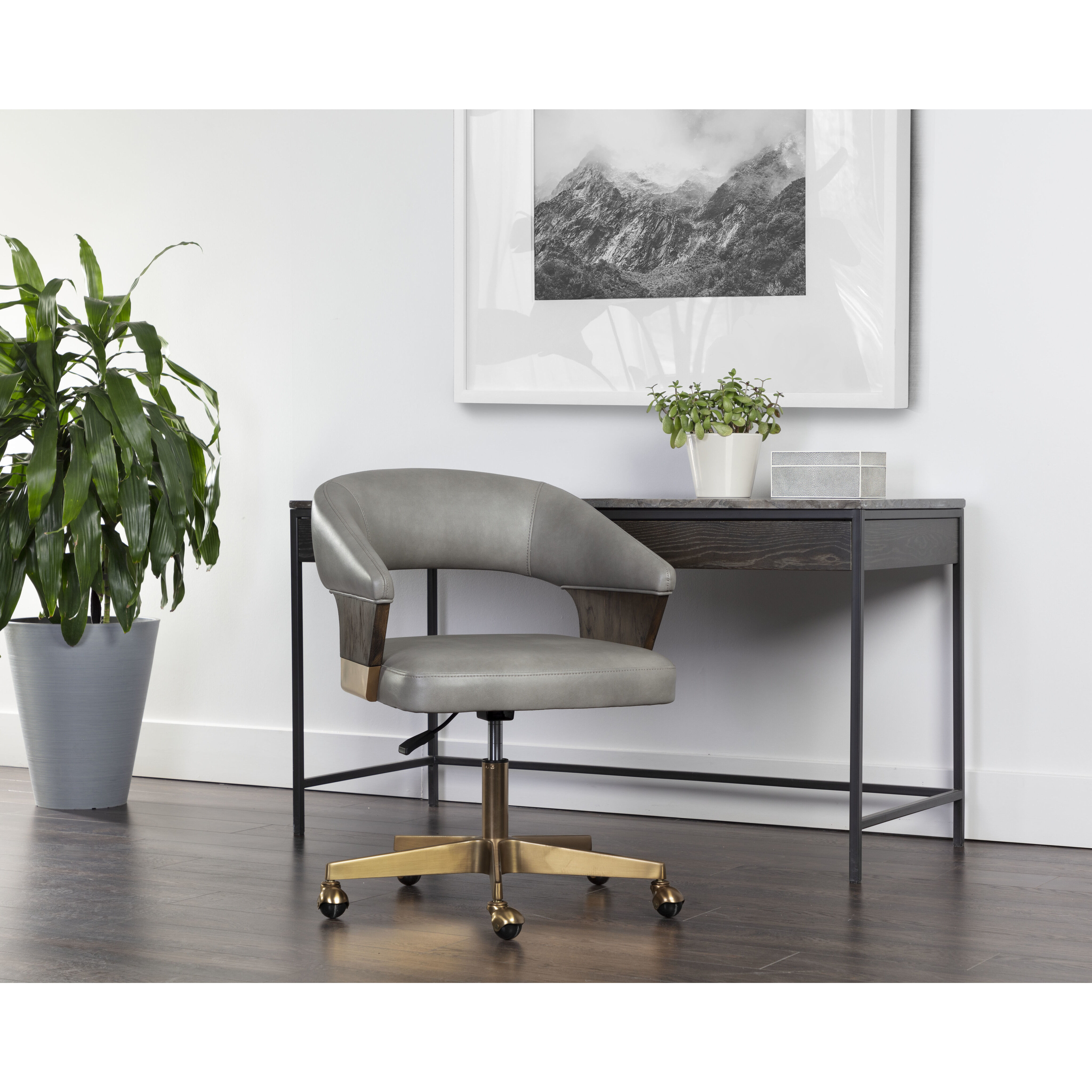 Leonce Bravo Metal Office Chair
